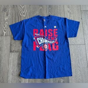 NWOT Majestic Chicago Cubs National League Champions Short Sleeve Tee